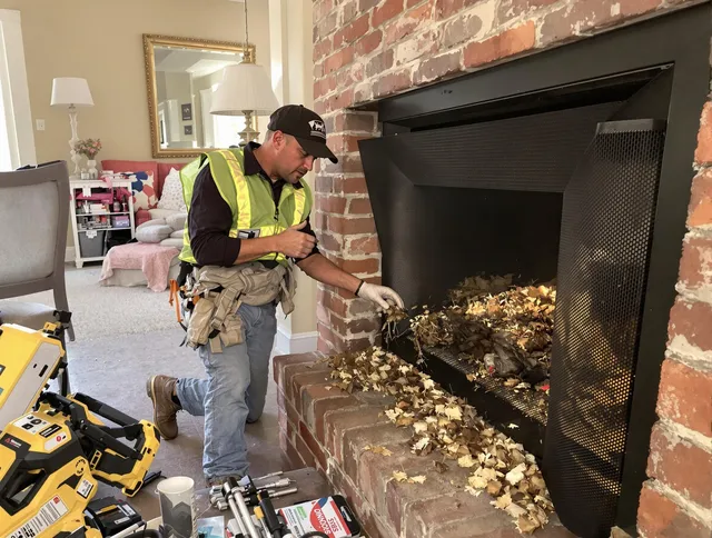 Safe screening installation by Lincoln Chimney Sweep in Lincoln, RI