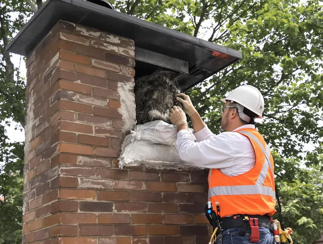 Humane removal of debris and animals by Lincoln Chimney Sweep in Lincoln, RI